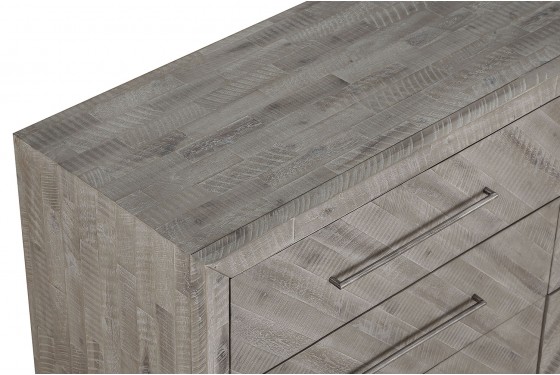 Herringbone Dresser in Gray | Mor Furniture